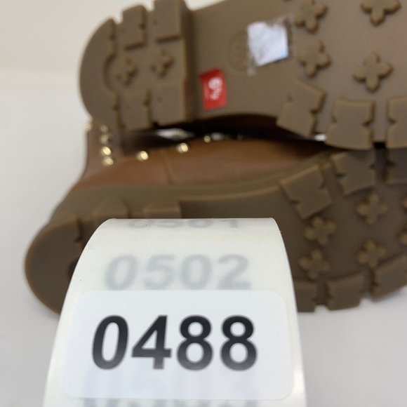 Michael Kors Ridley Gore Bootie Women's‎ 6.5M Luggage Leather Astor Studs S0488 - Picture 7 of 7